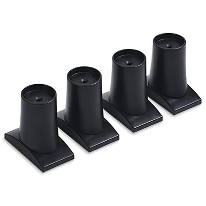 Wall Nanny Extender - 6 Inch Baby Gate Extension Kit -3 Inches Each Side - (Made in USA) Extends Pressure Gates + Protects Walls + Stabilizes Gate - for Child, Pet & Dog Gates (4 Pack) Black - color: Black, size: 6 Inch