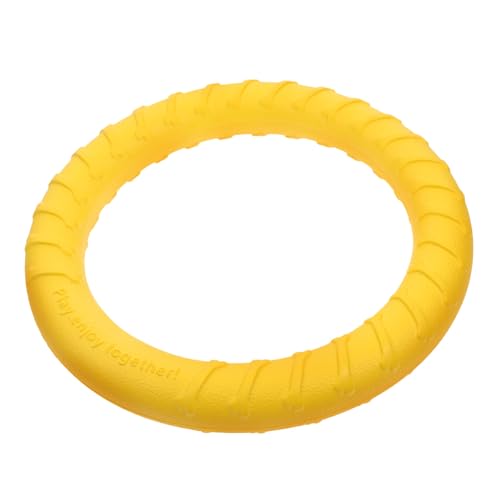 SUPVOX Large Orange Dog Ring for Aggressive Chewers, Sturdy Eva Teething for Puppies and Medium to Large Dogs, Interactive Chew for Training and Biting