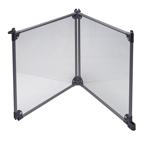 Front Row Foldable Dog Playpen – Durable and Portable Puppy Playpen for Exercise, Rest & Play – Clear Fence Panels with Aluminum Rods and Crate for Dogs and Other Small Pets (Charcoal, 2-Panel) - color: Charcoal