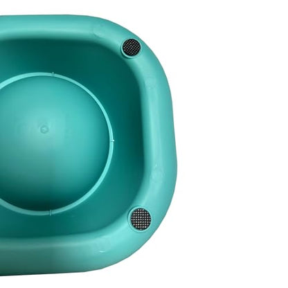 Anti Vomiting Double Feeding Bowls for Cats and Dogs Elevated Raise Tilted Cat Food Bowls No Spill Anti Skid Design Blue - color: Blue