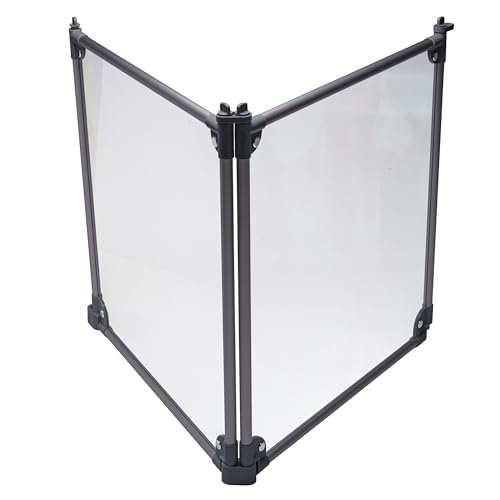 Front Row Foldable Dog Playpen – Durable and Portable Puppy Playpen for Exercise, Rest & Play – Clear Fence Panels with Aluminum Rods and Crate for Dogs and Other Small Pets (Charcoal, 2-Panel) - color: Charcoal