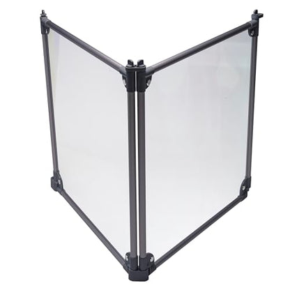 Front Row Foldable Dog Playpen – Durable and Portable Puppy Playpen for Exercise, Rest & Play – Clear Fence Panels with Aluminum Rods and Crate for Dogs and Other Small Pets (Charcoal, 2-Panel) - color: Charcoal