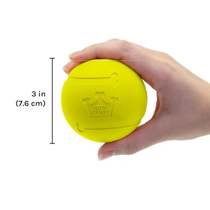 Chew King Flavored Rubber Ball Collection, 3 Inch Chicken Flavor Rubber Balls 2-Pk - color: L) 3" 2-Pack (Chicken)