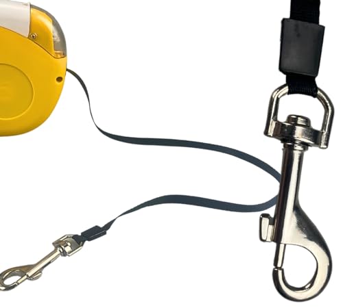 Buddy 3m (9.8 ft) Retractable Dog Leash with Flashlight | Ergonomic Grip | Waste Bag Holder | Durable Nylon