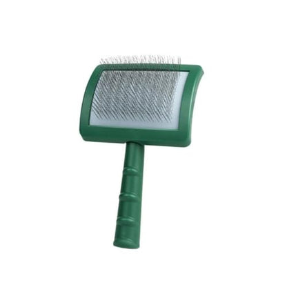 Extra Long Pin Slicker Brush For Large Dog Matted Hair Grooming Wire Brush For Pets Shedding Brushes(Green) - color: Green