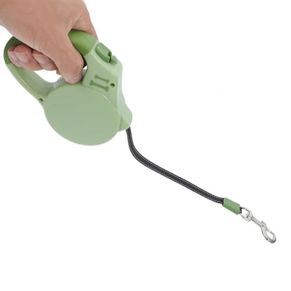 VICASKY Retractable Dog Leash with Brake Lock System, 3 Meter Telescopic Nylon Tape Leash for Small to Medium Dogs, Outdoor Reflective Pet Traction Rope for Walking Corgis