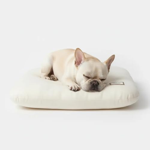 Washable Dog Bed Ultra Soft Plush Dog Crate Mat, Dog Bed for Crate, 3.2" Thick Dog Bed Mat, Kennel Pad for Small and Medium Dogs, Beige (Beige, 18" L x 18" W x 3.2" Th) - size: 18"L x 18"W x 3.2"Th