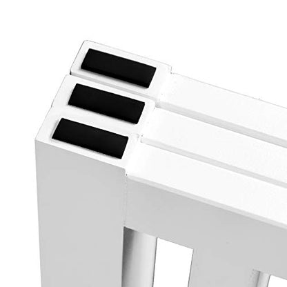 WELLAND Wooden Freestanding Pet Gate, 24 Inch 3 Panel Step Over Fence, Expands Up to 60" Wide, Foldable Indoor Dog Gate Puppy Safety Fence, White - color: White, size: 3 Panel 60" Wide