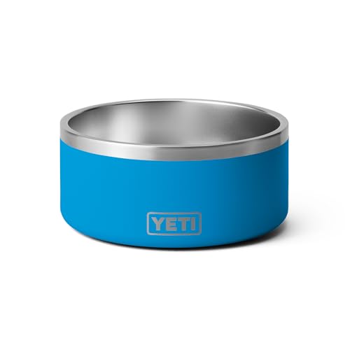 YETI Boomer 8, Stainless Steel, Non-Slip Dog Bowl, Holds 64 Ounces - color: Big Wave Blue
