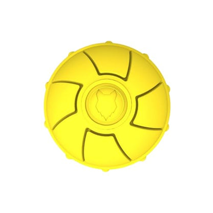 Fenrir - Dog Ball - High Bouncing Yellow Rubber for Fetch & Recall - 2.5 Inch Durable Floating Dog Toy - Water Retrievable Interactive Ball for All Breeds (Medium)