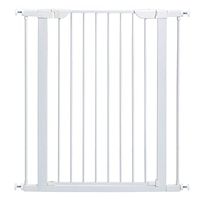 Midwest 39" Steel Walk-Thru Dog Gate, White | Pressure Mounted, Expands 29.5"- 38" Wide, Auto-Close Door, Spring-Loaded Latch, Includes Two 3" Extensions - color: White, size: 39-Inch