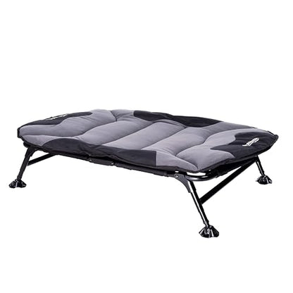 Momarsh Elevated Dog Cot with Washable Soft Pad & Folding Frame for Travel & Home Use | All in One Home Cot with Non Slip Feet | Large Portable Dog Bed | Perfect Padded Pet Bed System for Dogs - color: Elevated Home Cot