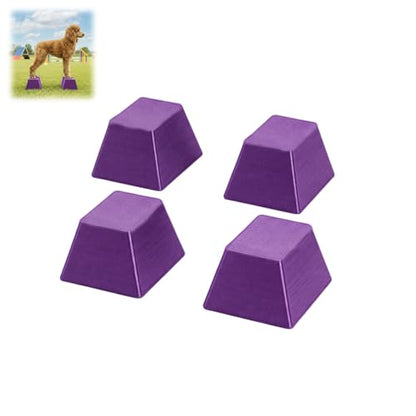 Stacking Blocks for Dog Shows, Professional Dog Stacking Training Platform, Show Ring Feet Position Trainer, Non Slip Stable Base, Breed Stance Support (Purple) - color: Purple