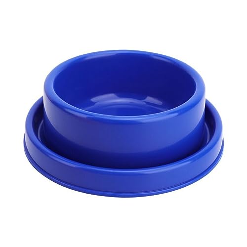 Ants Away Dog Bowl Cat Puppy Food Bowls Round No Spill Eating Feeder for Small Animals Blue S - color: Blue, size: Small