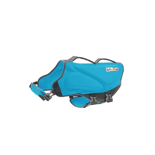 Outward Hound Dawson Swim Dog Life Jacket, High-Performance Neoprene Dog Life Vest for Swimming, Boating, and Water Safety, Medium, Blue - color: Blue, size: Medium (Chest Girth: 21"-27")