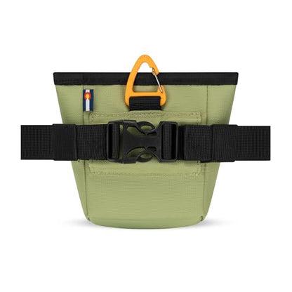 OllyDog, Goodie Treat Bag, Dog Treat Training Pouch | Magnetic Closure | 3 Ways to Wear | Hands-Free Waist Belt | Water-Resistant Recycled Vegan Fabric (Palm) - color: Palm