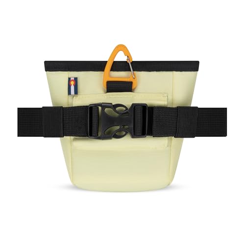 OllyDog, Goodie Treat Bag, Dog Treat Training Pouch | Magnetic Closure | 3 Ways to Wear | Hands-Free Waist Belt | Water-Resistant Recycled Vegan Fabric (Sol) - color: Sol