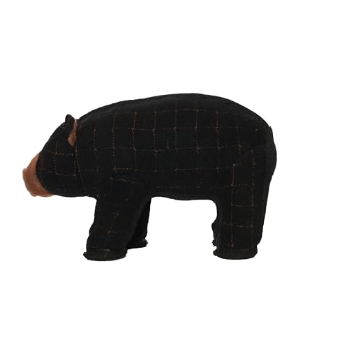 TUFFY - World's Tuffest Soft Dog Toy - Zoo Bear - Squeakers - Multiple Layers. Made Durable, Strong & Tough. Interactive Play (Tug, Toss & Fetch). Machine Washable & Floats - color: Black Bear
