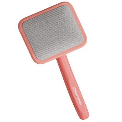 Dog Brushes for Poodle,Doodle,Goldendoodle,Labradoodle Coats Best Slicker Brush for Dogs Thick Long Curly Hair Shedding Detangles,Fluffy Grooming Fast Long Pin Slicker Brush Dematting.Wooden(Large) - color: Pink