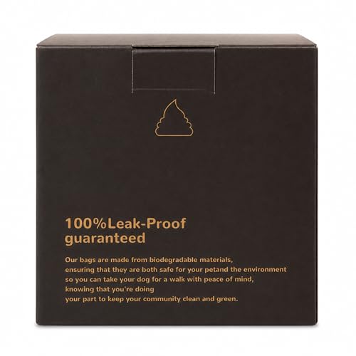 BPI Certified Compostable Dog Poop Bags, 18 Rolls 270 Bags, Coffee-Scented Extra Thick Leak-Proof Waste Bags, Meets ASTM D6400 Standard