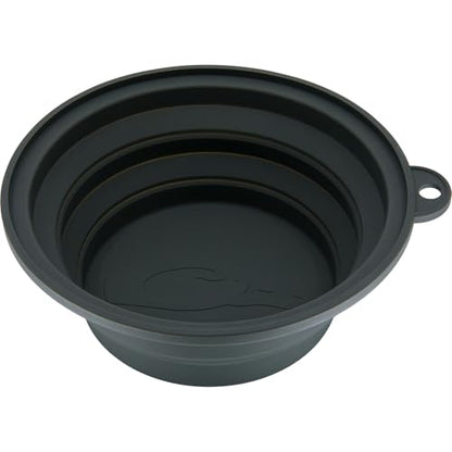DRAKE WATERFOWL Team Gun Dog Insulated Stainless Steel Non-Slip Dog Bowl with Multi-Use Collapsible Silicone Lid - 7 Cup Capacity, Crocodile - color: Crocodile