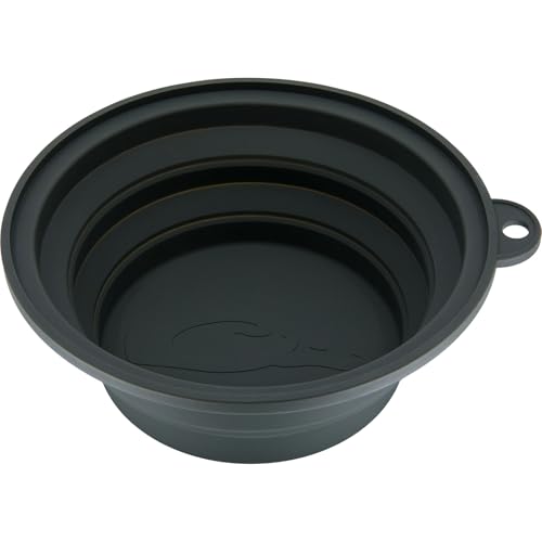 DRAKE WATERFOWL Team Gun Dog Insulated Stainless Steel Non-Slip Dog Bowl with Multi-Use Collapsible Silicone Lid - 7 Cup Capacity, Original Bottomland - color: Original Bottomland