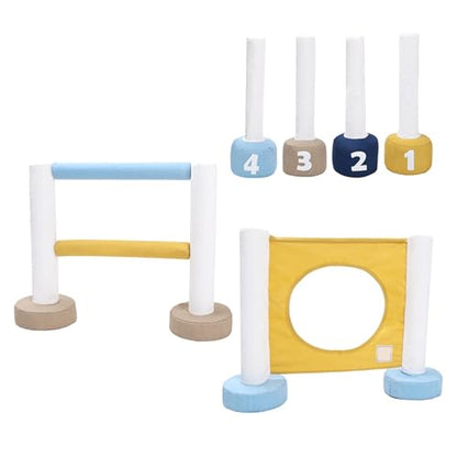 Dog Agility Equipment Set with Obstacles Hurdles Poles Accessories for Backyard or Outdoor Indoor Use