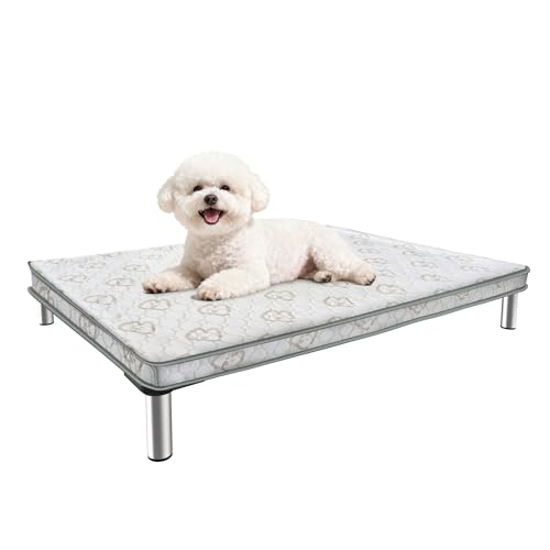 FXW TitanNest Chew-Proof Elevated Dog Bed, Raised Cot for Indoor/Outdoor/Camping Use, Durable & Washable Padded Pet Bed with Exclusive Cover for Extra-Small Dogs, 29.0" L x 18.0" W x 4.5" H, Black - color: Black, size: X-Small Dog (29.0"L x 18.0"W x 4.5"H