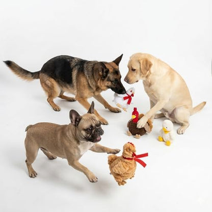 Fuzzl Plush Super Soft Sir Gobbles Turkey Dog Toy & Comforter – Cuddly Plush with Squeaker, Gentle Dog Toy for Puppies & Small, Medium & Large Dogs - style: Sir Gobbles