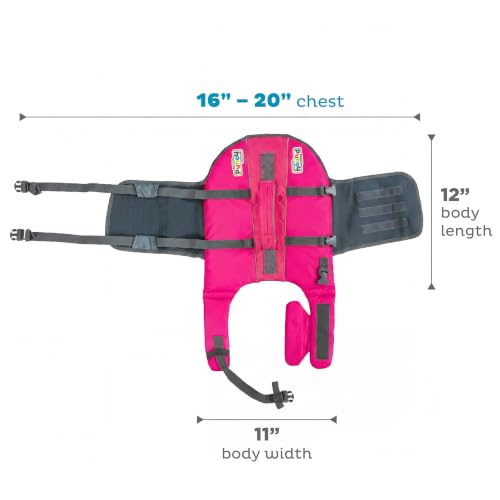 Outward Hound Granby Splash Pink Dog Life Jacket, Small - color: Pink, size: Small (Chest Girth: 16"-20")