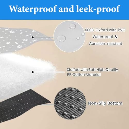 Dog Playpen Bottom Pad fit 36" x 36“ Puppy Playpen(Fence NOT Included),Reusable Pet Training Pads Dog Crate Pad,Waterproof Pet Pads,Whelping Pads,Puppies/Small Dogs,Hoop and Loop Design,Gray Bottom - color: 36"-BOTTOM-GRAY