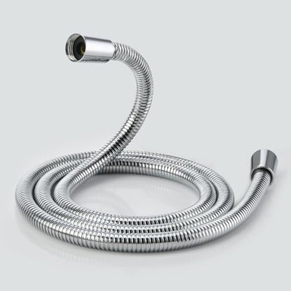 Chorme Shower Hose Extra Long 304 Stainless Steel Handheld Showerhead Hoses,Anti Winding Interface, With Brass Insert And Nut - durable Rv Shower Hose Replacement Soft 59 Inches Bidet Hoses - color: Chrome, size: 59 Inches