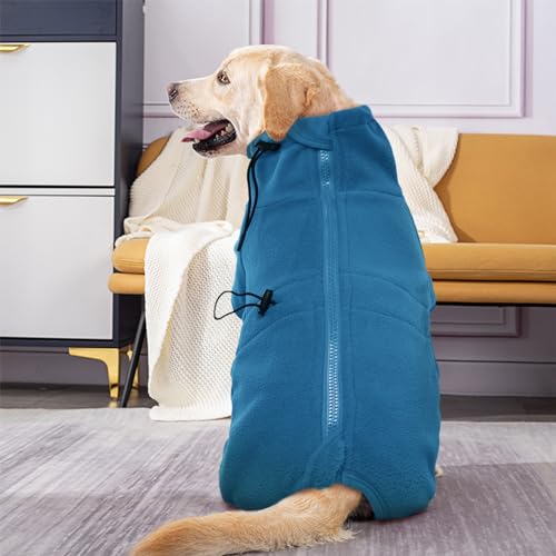 ROZKITCH XS Dog Winter Coat, Pet Windproof Warm Cold Weather Jacket Vest Cozy Jumpsuit Apparel Outfit Clothes for Small Medium Large Dog Walking Sleep XS - color: Turquoise, size: XS