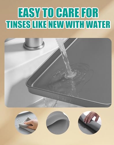 Dog Pee Pad Holder with 4 Holder Clamps, Fits Up to 24" x 24" Training Pads, Silicone Non-Slip Dog Potty Tray, High Edge Puppy Pad Holder Tray for Easy Cleaning, for Puppy Potty Training. Gray - color: Gray