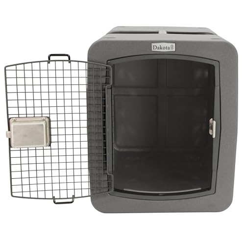 dakota283 Medium Kennel -Frame Door- Dark Granite - color: Dark Granite, size: Medium