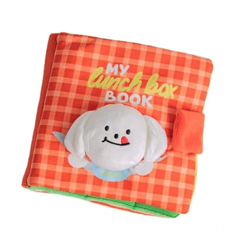 Dog Enrichment Toys, Interactive Sniff Mat Cute Slow Feeder Dog Snuffle Book Interactive Dog Toys Dog Feeding Mat Squeaky Snuffle Mat Puzzle Toys for Pet
