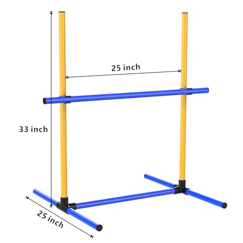 Adjustable Dog Agility Hurdles with Carry Bag, 4 Sets - size: 4-Sets Hurdles