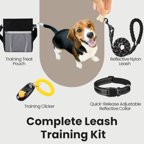 PupLuxe Puppy Starter Kit - Black 22 Piece Dog Training Kit | Great Puppy Gift for First Time & Experienced Owners | New Dog Bundle
