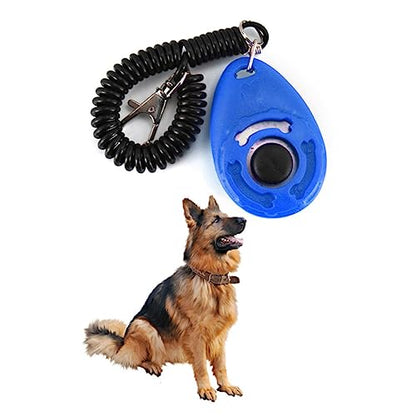 SUPVOX 4pcs Professional Dog Clicker Training Kit Big Buttons Wrist Strap Dog Training Tool