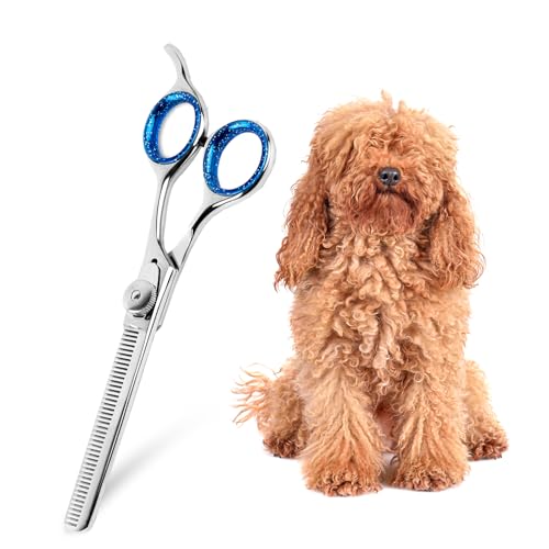 Laazar Pro Shears Thinning Pet Grooming Shear - 6.5 42 Teeth Scissors for dogs cats and pets - size: 6.5 Inch