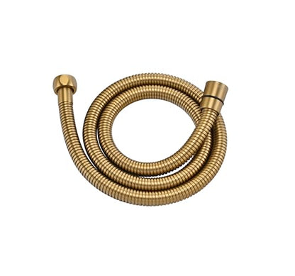 39 Inches High Pressure Bidet Hose Short Gold Shower Hose Extra Long 304 Stainless Steel Rv Hand Held Showerhead Hoses, Anti Winding Interface Shower Faucet Hoses Replacement - color: Gold, size: 39 Inches