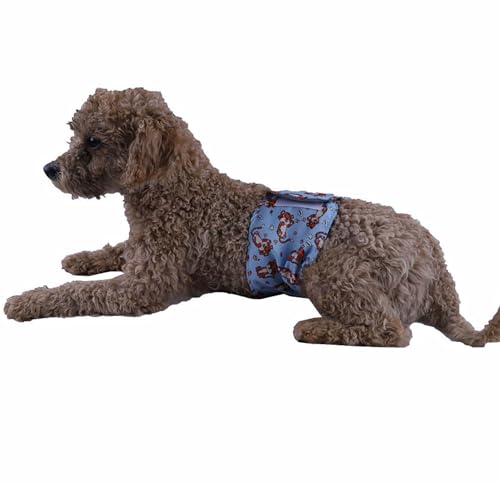 Pomya Washable Male Dog Belly Band, Washable Male Dog Belly Wrap, Dog Diapers for Male Dogs, Nappies Wrap for Post Surgery Wound Training, Reusable Soft Belly Bands, Pack of