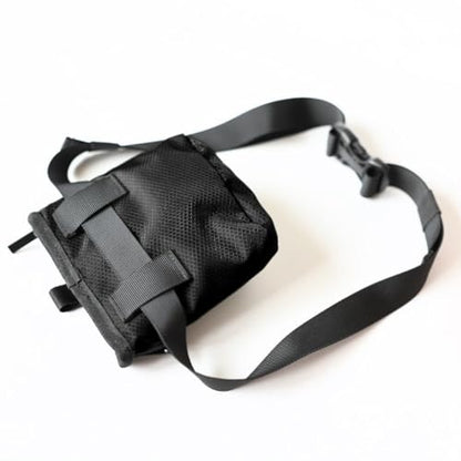 Callieco Mini Dog Treat Pouch with Magnetic & Zipper Closure | Small Waist Belt Training Behavior Aid Bag for Dog Walking with Poop Bag Dispenser (Black) - color: Black