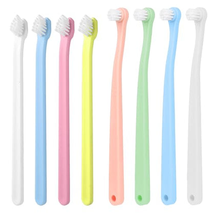 Mozeat Lens 8 Pack Small Dog Toothbrush Cat Toothbrush Pet Toothbrush Mini Head Soft Dog Cat Tooth Brush for Sensitive Puppy, Kitten, Cats & Small Breed Dogs, Portable Travel Friendly and Easy to Use