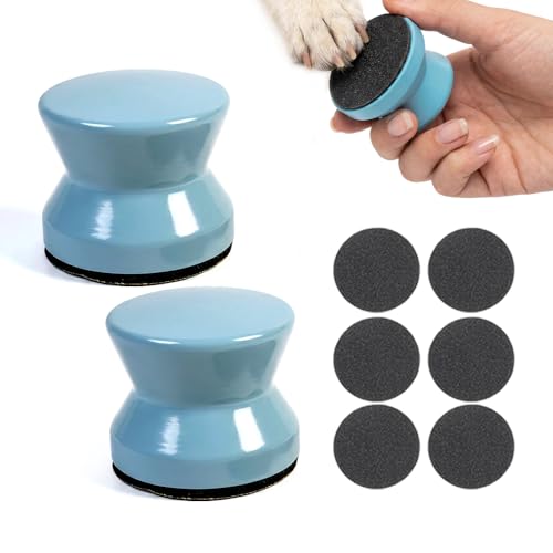 Silent Dog Nail File, 2026 Wooden Scratch Board with Replaceable Sandpaper Filing Disc, Dogs Self Nails Files Board Pet Nail Care Tool for Large and Small Breeds (2pcs) - color: 2pcs