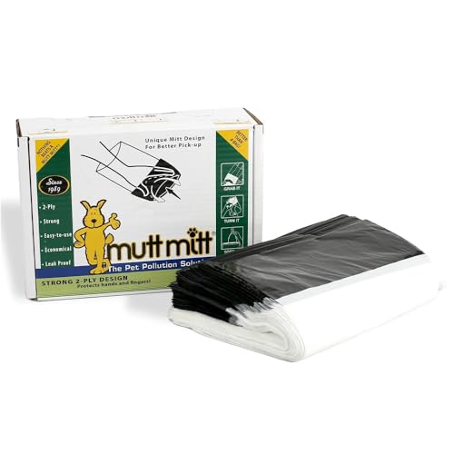 Mutt Mitt® 2-Ply dog waste pick-up bags Dispense-A-Mitt™ - 200 Dog Waste Bags in a wall mountable box.