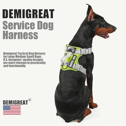 Service Dog Harness - color: NeonGreen, size: X-Small (Pack of 1)