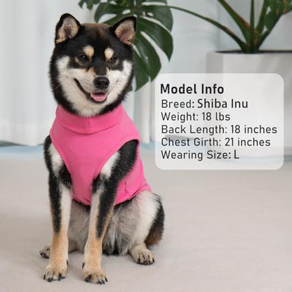 KYEESE 2Pack Dog Sweater Turtleneck Pets Coats Warm Stretchy Pet Sweatshirt Pullover Small Pet Sweaters Soft Dogs Clothes Dog Sweaters for Small Dogs Girl - color: 8# Pink+Pink Stripe, size: Small (4-7lbs)