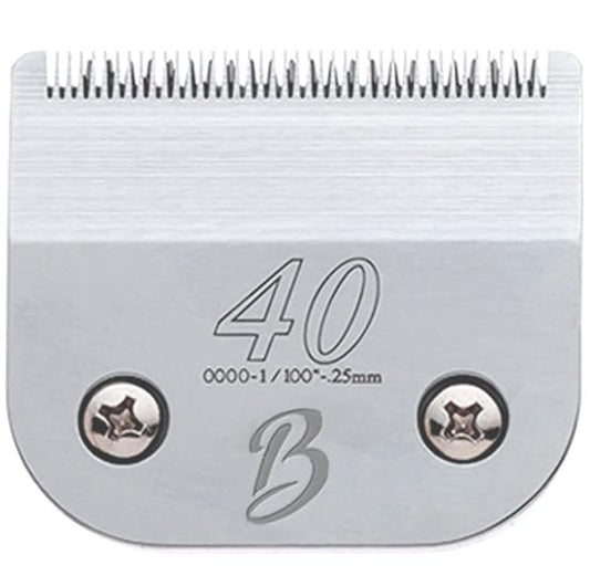 Detachable A Series 40 Blade Dog Grooming Clipper Blades Cuts Length 1/100" 0.25mm Japanese High Carbon Steel Dog Grooming Clipper Replacement Blade | Compatible A5 Series(B40) - color: 40 (1/100" 0.25mm)