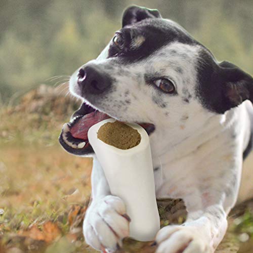 Cadet Stuffed Shin Bone, Long-Lasting Dog Chew Bones for Aggressive Chewers, High Protein Filled Bone Dental Chew for_Dogs, Peanut Butter Flavor Filling, 5-6" for Large Dogs (Pack of 2) - size: 1 Count (Pack of 2)